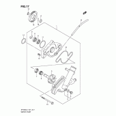 Схема вузла: Водяний насос Suzuki SFV650 Gladius