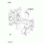 Схема вузла: Бічні панелі (Vl800cl1 e24) для Suzuki VL800 Intruder C800C/ Boulevard C50C