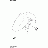 Схема вузла: Переднє крило (Uh200Al5 P28) для Suzuki UH200 Burgman