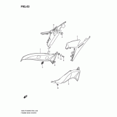 Схема вузла: Бічні панелі (Model k9) для Suzuki GSX-R1000