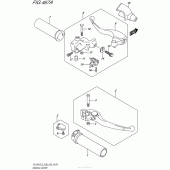 Схема узла: Ручки руля для Suzuki VL1500 Boulevard C90T