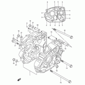 Схема узла: Картер двигателя для Suzuki DR650 DR650RSE