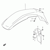 Схема вузла: Переднє крило для Suzuki DF200