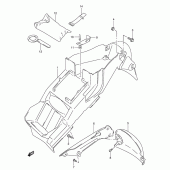 Схема вузла: Заднє крило (Model v) для Suzuki TL1000