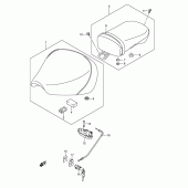 Схема вузла: Сидіння для Suzuki VL250 Intruder LC