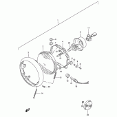 Схема вузла: Фара для Suzuki VS800 Intruder 800