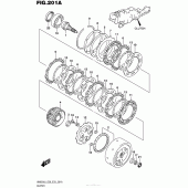 Схема вузла: Зчеплення для Suzuki AN650 Burgman (EU analogue of SkyWave)