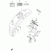 Схема вузла: Заднє крило (Model s) для Suzuki VS600 Intruder 600