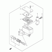 Схема вузла: Передній гальмівний циліндр Suzuki DL1000 V-Strom