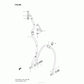 Схема узла: Передний тормозной шланг для Suzuki GSX-R600