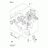 Схема вузла: Повітряний фільтр для Suzuki GSF650 Bandit
