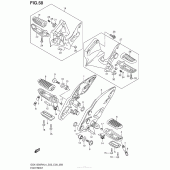 Схема узла: Подножки для Suzuki GSX1300 Hayabusa