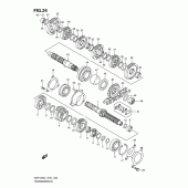 Схема вузла: Трансмісія для Suzuki GSF1250 Bandit