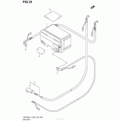 Схема вузла: Акумулятор для Suzuki AN400 Burgman (EU analogue of SkyWave)