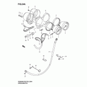 Схема вузла: Спідометр & Тахометр (Gs500k4/k5/k6 p28) для Suzuki GS500
