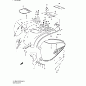 Схема вузла: Бічна кришка (Model k2) для Suzuki VL1500 Intruder LC
