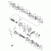 Схема вузла: Трансмісія для Suzuki GSF650 Bandit S