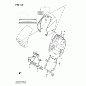 Схема узла: Накладка фары (Vzr1800zl2 e19) для Suzuki VZR1800 Intruder M1800R/ Boulevard M109R