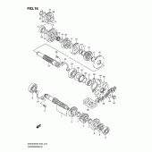 Схема узла: Трансмиссия для Suzuki DR200 DR200SE