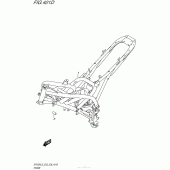 Схема вузла: Рама (Sfv650Al5 E28) для Suzuki SFV650 Gladius