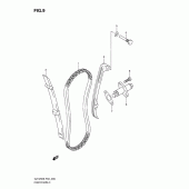 Схема узла: Цепь ГРМ & Натяжитель & Успокоитель для Suzuki GZ125 Marauder