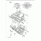 Схема вузла: Картер двигуна для Suzuki GSX-R1100