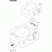 Схема вузла: Сидіння для Suzuki VL1500 Boulevard C90 BOSS