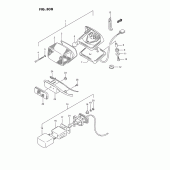 Схема вузла: Задній ліхтар (Стоп-сигнал) (Model s) для Suzuki VS1400 Intruder 1400