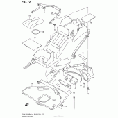 Схема вузла: Rear Fender (Gsx1300Ral4 E28) для Suzuki GSX1300 Hayabusa