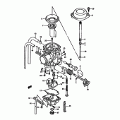 Схема узла: Карбюратор (Model n/p/r, except e24) для Suzuki DR350