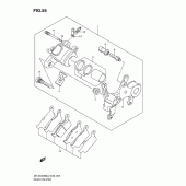 Схема узла: Задний тормозной суппорт для Suzuki DR-Z400 DR-Z400SM