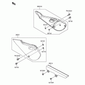 Схема вузла: Бічна кришка/кришка ланцюга Suzuki DR-Z110
