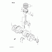 Схема узла: Коленчатый вал & Поршень для Suzuki GSX-R750