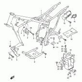 Схема вузла: Рама для Suzuki DF125