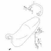 Схема узла: Сиденье для Suzuki GSX750 Katana