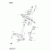 Схема вузла: Рульова траверса для Suzuki DR650 DR650SE