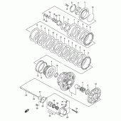 Схема вузла: Зчеплення для Suzuki GSF1200 Bandit