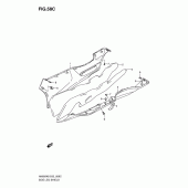 Схема узла: Нижние молдинги (Юбки) (Model k9) для Suzuki AN650 Burgman (EU analogue of SkyWave)