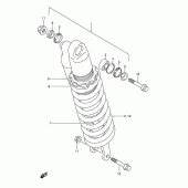 Схема вузла: Амортизатор задній (Model n) для Suzuki RMX250