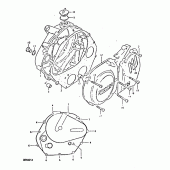 Схема узла: Крышки картера для Suzuki DR400