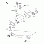 Схема вузла: Перемикач передач для Suzuki RM100