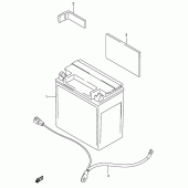 Схема вузла: Акумулятор для Suzuki VS1400 Intruder 1400
