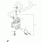 Схема вузла: Паливний кран Suzuki GSF600 Bandit