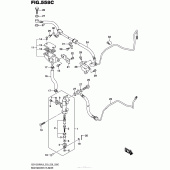 Схема узла: Задний тормозной цилиндр (Gsx1300Ral6 E33) для Suzuki GSX1300 Hayabusa
