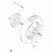 Схема узла: Переднее колесо для Suzuki VZ800 Marauder