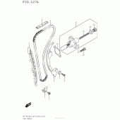 Схема вузла: Ланцюг ГРМ & Натягувач & Заспокоювач Suzuki RM-Z450