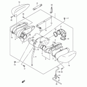 Схема вузла: Повітряний фільтр Suzuki VL125 Intruder LC