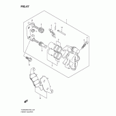 Схема узла: Передний тормозной суппорт для Suzuki TU250