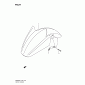 Схема узла: Переднее крыло (Gsx650fl1 e24) для Suzuki GSX650