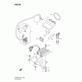 Схема вузла: Електроустаткування (Gsf650l2 e21) для Suzuki GSF650 Bandit S